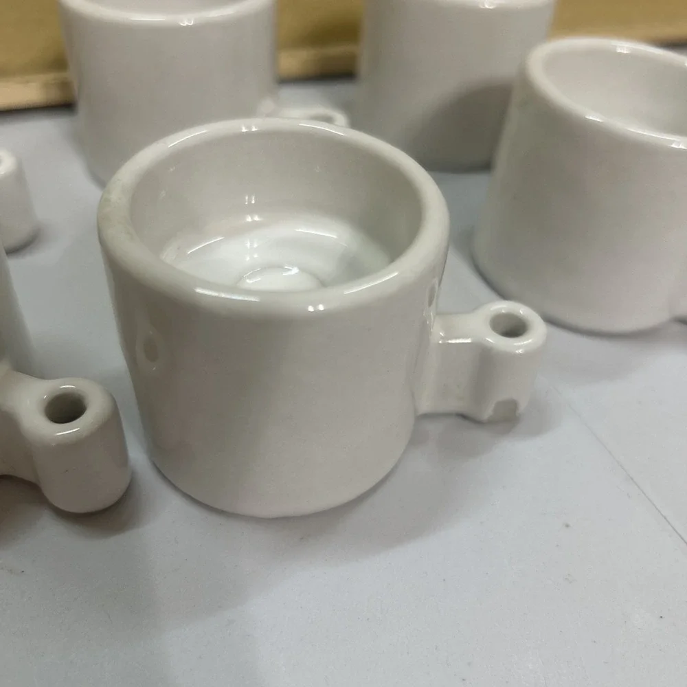 IKEA Set Of 8 Candle Holder, Tealight holder small off white E1-11 Ceramic Ehlen